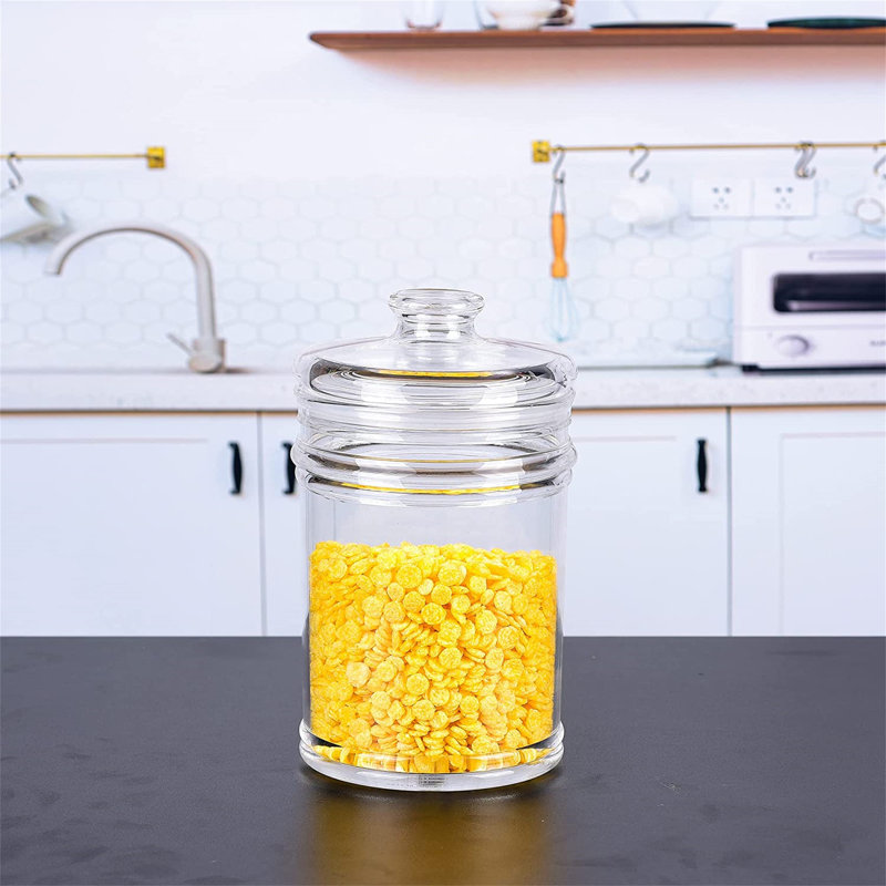 YIP Reinforced X Large Acrylic Storage Jar, Airtight Lid Cookie Jar